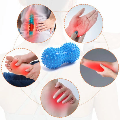 Peanut Ball Foot Massage Ball,Spiky Massage Ball for Trigger Point Therapy,Deep Point Massage,Plantar Fasciitis,Neck Pain Relief