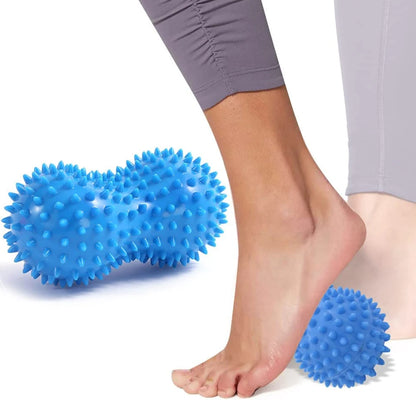 Peanut Ball Foot Massage Ball,Spiky Massage Ball for Trigger Point Therapy,Deep Point Massage,Plantar Fasciitis,Neck Pain Relief